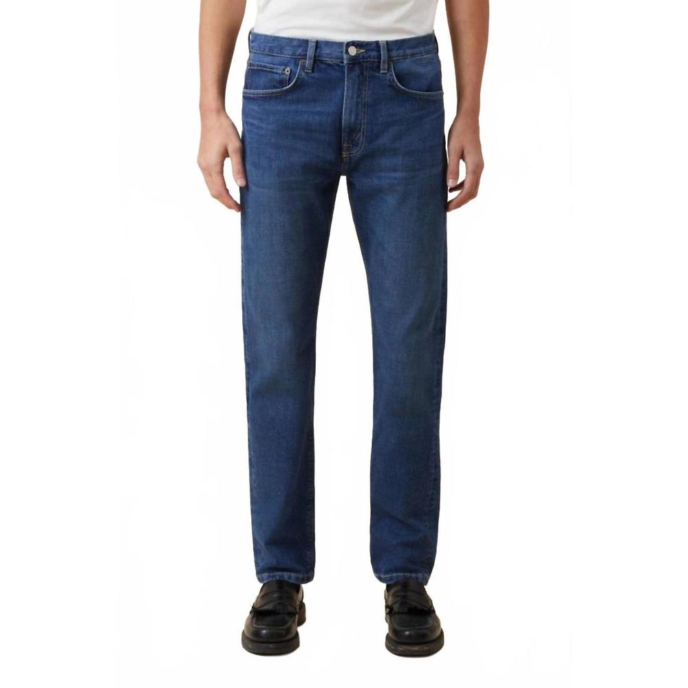 NEW JEANERICA mid rise tapered denim jeans in tom mid blue wash